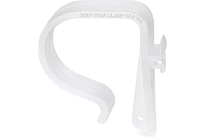 DOEY'S Doey’s Church Pew Clips for Wedding Decorations Made in USA Heavy Duty Plastic Hooks Attach Foliage Flowers Garland Tulle Pew Bows Mason Jar to Aisle Chair Pew Ends Table Railing (Pack of 12)