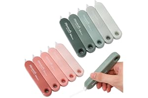 BetterJonny 10 PCS White Out Tapes, Tape Roller Instant Correction Tape Mini Whiteout Tape Set Cute Correction Rollers Aesthetic Stationery for Students Office Workers Home School Stationery Supplies