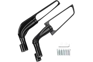 LETGOING For MT03 MT07 MT09/09SP MT10/10SP MT15 Motorcycle Rear View Mirrors 180°Rotating Aluminum CNC Stealth Wind Wing Side Mirror M8 M10 Installation Sports Winglets Mirrors