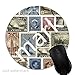 Produktbild Maus-Pad Vintage Briefmarken,7 inch rund Mouse-Pad mit rutschfester Unterlage Standard 1V1535