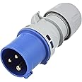 PCE 40556L Caravan CEE Plug, 3-pin