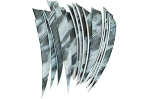 AMEYXGS 30 pièces Arrow Plumes de Dinde 5 Pouces Fletching Naturel Flèche de Chasse Plumes de Dinde Aile Droite pour Flèches de Tir en Plein Air