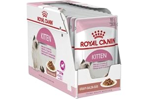 Royal Canin FHN Feline Health Nutrition Kitten Gravy 12x 85gm Cat Wet Food Pouches