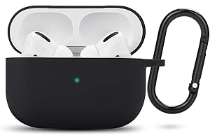 Etui AirPods Pro, silikonowe etui Teyomi do Apple Airpods Pro z brelokiem (etui Airpods Pro, czarne)