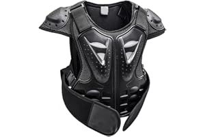 GZWY Gilet De Protection Enfant,Veste de Protection de Vélo Gilet D'armure pour Enfants Kid's Protective Gear Protection Dorsale pour Motocross, Patinage, Patinage, Ski, Snowboard,Vélo (S)