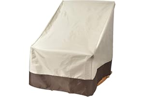SINCEY Waterproof Cover Single Rocking Chair Waterproof Dust Protection Anti-Dirt Garden Furniture Stool Cover Garden Furniture Protective Cover Garden Chair Covers