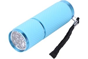 BIOSA Mini lampe de poche, 9 LED portable lampe de poche pour enfants pour anniversaire d'enfant, étanche, petite lampe de poche avec lanière pour l'école, l'extérieur