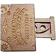 Miniature Spirit Board With Drawer, Oui-ja Board Game, Wooden Talking Spirit Board With Drawer, Miniature Board For Family Friends, Ouija Board Decor, Wooden Ouija Board Miniature Model
