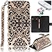 Pershoo Flip Cover Case For LG G5, Note Book Style Wallet Leather Colorful Painting Design Magnetic Closure Stand Credit Card Slot Kickstand Case Cover Practical Durable + Strap Lanyard + 2x Bling Glitter Diamond Crystal Dust Plugs