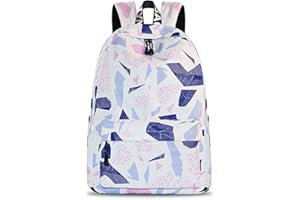 YANAIER Mädchen Schulrucksack Modischer Freizeitrucksack für Frauen Teenager Jungen Wasserdicht Tasche Schulranzen Tagesrucksack mit Laptopfach (Beige)