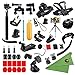 Produktbild xixihaha Action Kamera Zubehör Kit für GoPro Hero 6/5/4/3 Session Hero Session Hero 5 schwarz Hero 4 silber schwarz fit Xiaomi Yi + SJ4000 5000 6000 7000 Akaso ek7000 DBPOWER Apeman und mehr
