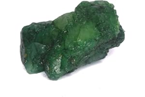 GEMHUB Natural Raw Emerald Green Gemstones for Jewelry Making 10-1000 Carat Crystals and Healing Stones | Rough Emerald Gem Stones