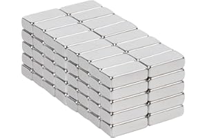 Aenienoe 80 sztuk małych prostokątnych magnesów neodymowych, bardzo mocne, 10 x 5 x 3 mm, mini magnesy do przypinania, tablicy magnetycznej, lodówki, suchościeralnej, rzemiosła, zdjęć, magnesów, 80