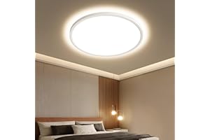 OTREN Plafonnier LED Rond 36W, Éclairage de Plafond 3000K, 3240LM Lumiere Moderne, Luminaires Intérieur pour Salon, Chambre, Cuisine, Salle de Bain, IP44, Φ30CM