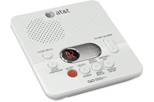 AT&T (1740WH) Digital AnsweSystem with Time and Day Stamp, White