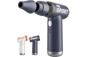 nimin Mini ventilateur portable avec 4 vitesses de vent et batterie rechargeable, souffleur à poussière portable avec buse pour ordinateur portable, canapé, voiture, bureau, maison, extérieur