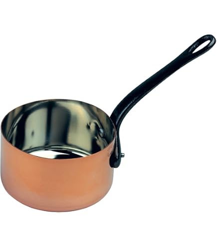 Casserole en cuivre diam 17 cm. Ht 7 cm - Arts de la table