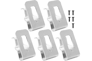 Ansodo 5 Pcs Tool Belt Clip Hook,Premium Iron Belt Clip Hooks,Clip Hooks with Screws,Multipurpose Clips with Hooks for Professionals and Outdoor Enthusiasts