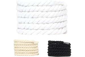 SLAACE Chunky Rope lacci, 8 mm 150 cm e 3 colori disponibili, pizzo scarpa contorta per scarpe da ginnastica, pizzo corda nike, lacci di corda di spessore, lacci di scarpe