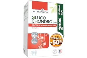 Gluco Chondro 2700 Format Eco 120 Comprimés pour 2 mois de cure Diet Horizon