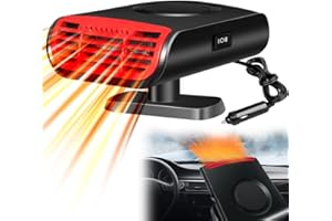 SKIKHN 12v Autoheizung, Auto HeizlüFter, Tragbare Autoheizung Anti-Beschlag Windschutzscheibe Defroster, Defroster Mit Ergonomischem Handgriff ZigarettenanzüNder HeizlüFter FüR Alle Autos