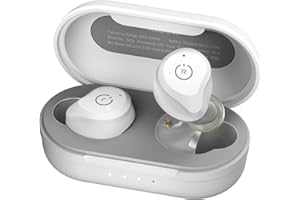 TOZO NC9 Auriculares Bluetooth inalámbricos Cancelación de Ruido Activo Touch Control Bluetooth 5.0 en el oído estéreo con Estuche de Carga, Auriculares micrófono Incorporado Premium Bass para