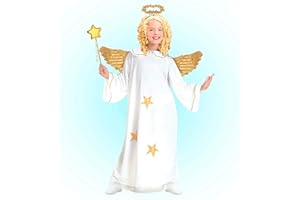 W WIDMANN MILANO PARTY FASHION WIDMANN MILANO PARTY FASHION - Costume da angelo per bambini, vestito, aureola, Cristo Bambino, Natale, carnevale