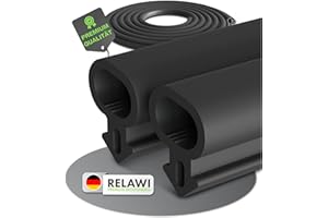 RELAWI® Premium Fensterdichtung für Fenster aus Kunststoff oder als Türdichtung für Terassentüren Schalldämmend und als Kälte Dichtung |aus langlebigen TPE (S-232, 10m)