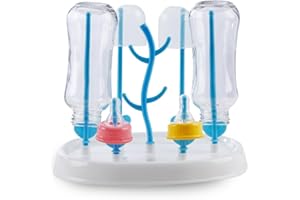 GAORUI Estante de almacenamiento portátil plegable para biberones de alimentación de bebé con forma de árbol