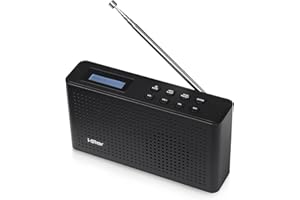 i-Star DAB Radio Portable, DAB Plus/DAB Radio, FM Radio, Small Radio, Digital Radio Mains Powered or Battery, USB Charging, Headphones AUX Port, Sleep Timer