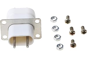 Belti Inicio Horno microondas electrónico Magnetrón Filamento Convertidor de Enchufe de 4 Pines Blanco