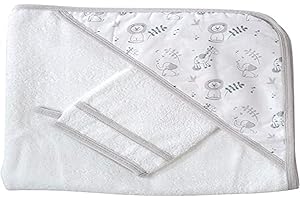 Kinousses - Set de Bain Bébé - 70x70cm - Motif Jungle