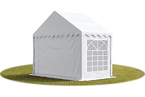 TOOLPORT Party-Zelt Festzelt 3x2 m Garten-Pavillon -Zelt PVC Plane 700 N in weiß Wasserdicht