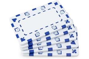 Brybelly Pokerchips, rechteckig, 5 Stück, Weiß