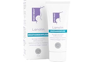 Multi-Mam Lanolin Nipple Cream 30ml For Breast Feeding Mothers - Moisturising Fast Relief for Sore, Cracked or Dry Nipples - 100% Safe for Babies - Hypoallergenic with No Fragrances