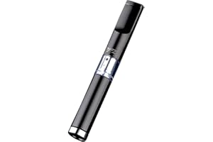 CaLeQi Porta Cigarrillos Metal Multi-Filtrado 3 Pulgadas Reutilizable para Cigarrillos Delgados de 6 mm y Estándar de 8 mm (Negro)