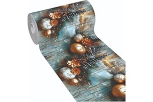 emmevi Tappeto Cucina Natale Pvc Alta Risoluzione Antimacchia Antiscivolo Passatoia Natalizia 51x210 Dis_H