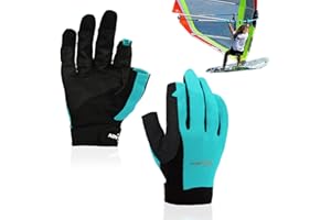 2XK-NOV 1 par de Guantes de Vela, Alta Resistencia al Desgaste, Guantes de Remo 3/4 Dedo, para Yate, Kayak, Pesca, Hombre y Mujer (Mida la Circunferencia de la Palma Antes de ordenar)