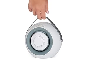 Dimplex DDF390 Desk Friend PTC Ceramic Fan Heater With Magnetic Handwarmer and Leatherette Carry Handle - White