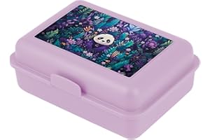 Baagl Contenitore per il Pranzo per Bambini, per la Scuola, per lo Snack (Jungle Panda Viola)