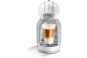 Nescafé Dolce Gusto Mini Me S Krups, Cafetera de cápsulas, 15 bares de presión, capacidad 0.8L, bebidas frías o calientes, modo Eco, Play&Select, Thermoblock, 35 tipos café, Color Blanca