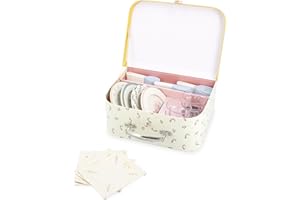 Janod Set da Tavolo in Legno, Kit da Picnic per Bambini, per 4 Persone, 25 Pezzi, Set in Cartone, Accessori da Cucina Ideali per Bambini, Sviluppa l'immaginazione, da 3 Anni, J06637