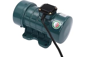 250 W elektrisk vibrationsmotor för betong, robust koppartrådsmotor med hög effekt, perfekt för vibrationsbord och byggarbetsplatser, 2 840 varv/min, gjutjärn, stabil bas