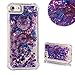 Produktbild Für iPhone 7/iPhone 8 Bling Fließend Treibsand Hülle, Aearl Niedlich Bunt Gemalt TPU Weich Case Glitzer Schwebend Flüssige Durchsichtige Handyhülle Stoßfest Schutzhülle Bumper Cover für iPhone 8/7 - Traumfänger