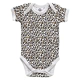  Baby Moo\'s Baby Mädchen (0-24 Monate) Unterhemd weiß Leopard, weiß, LeopGR