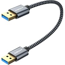 CABLEPELADO USB 3.0 Verlängerungskabel (Typ A) – 50 Cm, Bis 5 Gbit/s, Für Drucker, Festplatten, Controller & Mehr