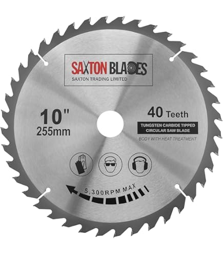 2 Pack - 210mm X 40T & 60T TCT Circular Wood Saw Blades. Fits Festool Bosch Makita Dewalt Circular Saws Etc