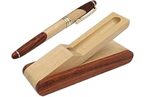 LHKJ Vintage Fountain Penna,Bambù Penna a Sfera con Confezione Regalo,per Apporre Firme o per Uso Aziendale Beige