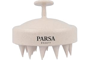 ‎PARSA BEAUTY PARSA Beauty Nature Love Shampoobürste Beige mit Weizenstroh – umweltfreundliche Kopfhaut-Massagebürste für sanfte Reinigung, Schuppenreduktion & Haarwachstum – Scalp Massager für gesunde Kopfhaut