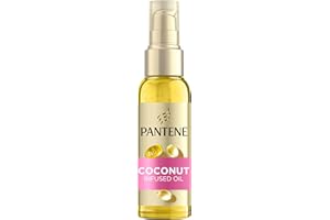 Pantene Pro-V Defined Curls Coconut Infused Hair Oil 100ml for Frizzy, Unruly Curls, Daily Leave In Nourishing Oil, Deeply Moisturises, Softens Hair and Prevents Protein Loss